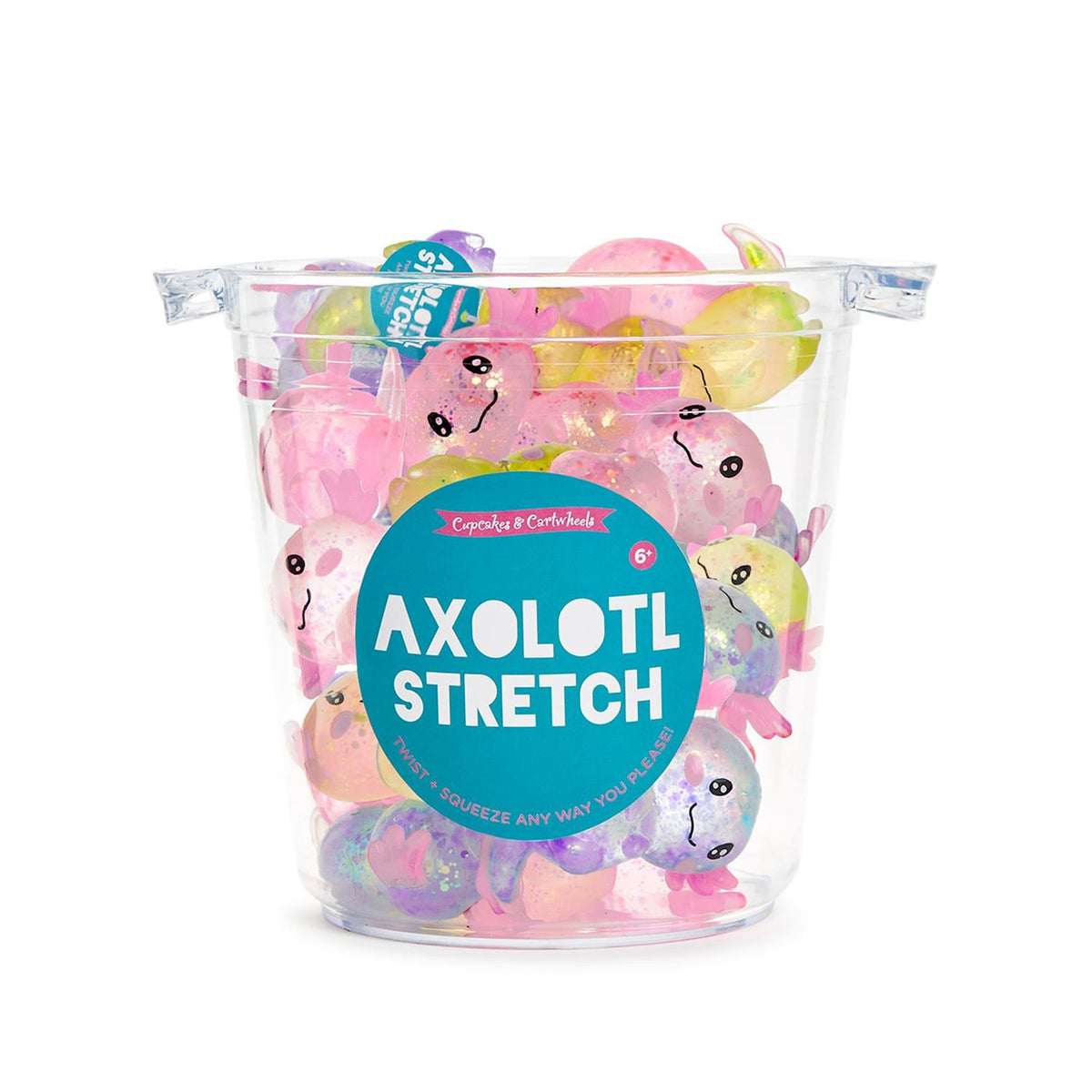 Squishy Glitter Axolotl Toy