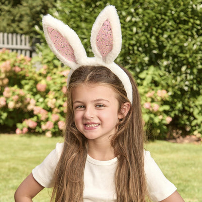 Plush Faux Fur Bunny Ears Headband