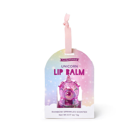 Iridescent Unicorn Swirl Lip Balm with Rainbow Sprinkles Scent