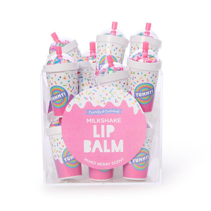 Milkshake Lip Balm with Mixed Berry Scent
