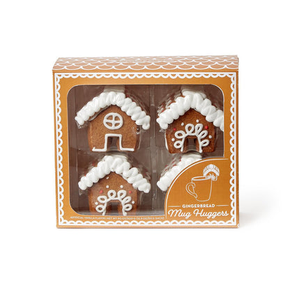 Set of 4 Gingerbread House Cookie Mug Huggers Cookies in Gift Box