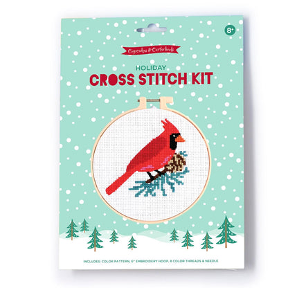 Holiday Cross Stitch Embroidery Craft Kit (*4 Designs*)