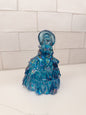 Vintage Blue Carnival Wheaton Southern Belle Lady Figurine