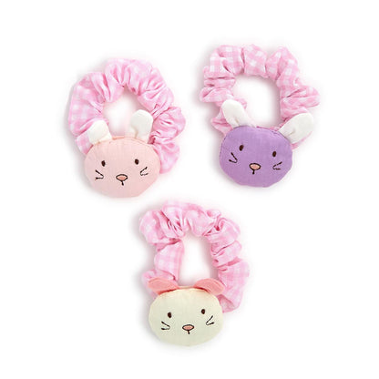 Cottontail Embroidered Bunny Scrunchie