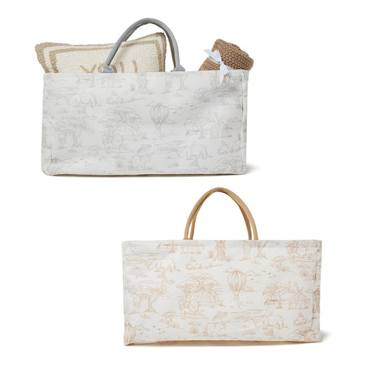 Sweet Safari Toile Hamper / Storage Tote (*Multiple Colors*)