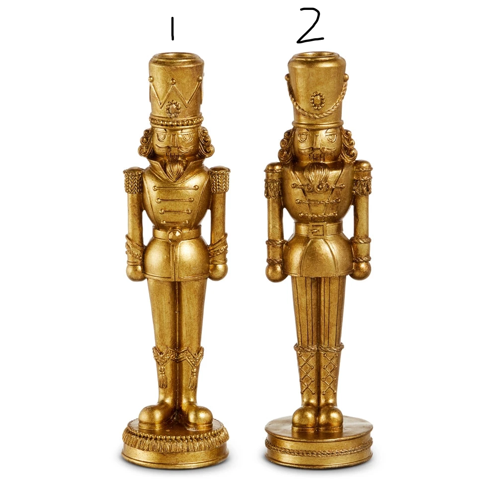 10" Nutcracker Candlesticks