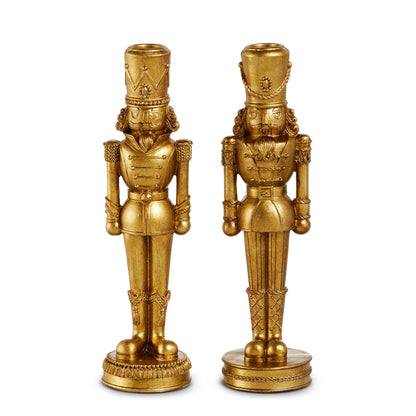 10" Nutcracker Candlesticks