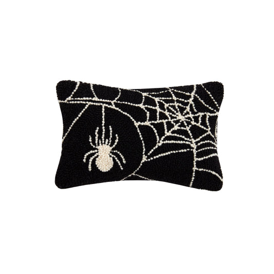 Black Spider Web Hook Pillow