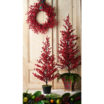 Christmas Plaid Cache Pot