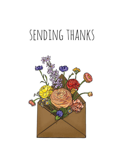 Sending Thanks Card