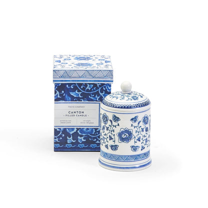 Canton Collection Fresh Linen Scented Filled Lidded Candle in Gift Box