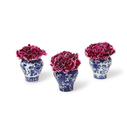 Bamboo and Rose Mini Ginger Jar with 20 Bamboo Picks in Gift Box