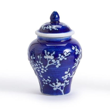 Bamboo and Rose Mini Ginger Jar with 20 Bamboo Picks in Gift Box