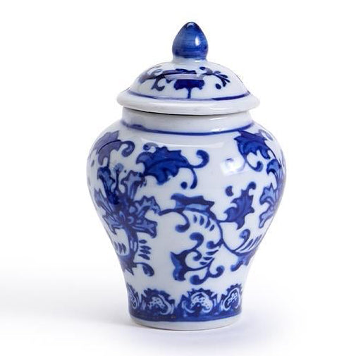 Bamboo and Rose Mini Ginger Jar with 20 Bamboo Picks in Gift Box