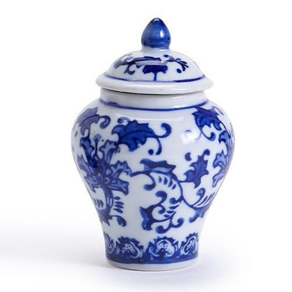 Bamboo and Rose Mini Ginger Jar with 20 Bamboo Picks in Gift Box