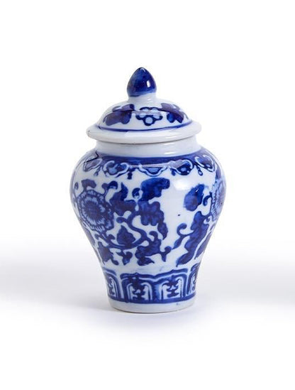 Bamboo and Rose Mini Ginger Jar with 20 Bamboo Picks in Gift Box