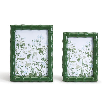Countryside Green Faux Bamboo Photo Frame