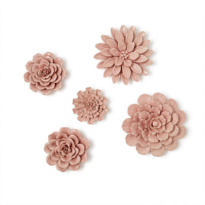 Pretty Pink Petals Flower Wall Sculptures