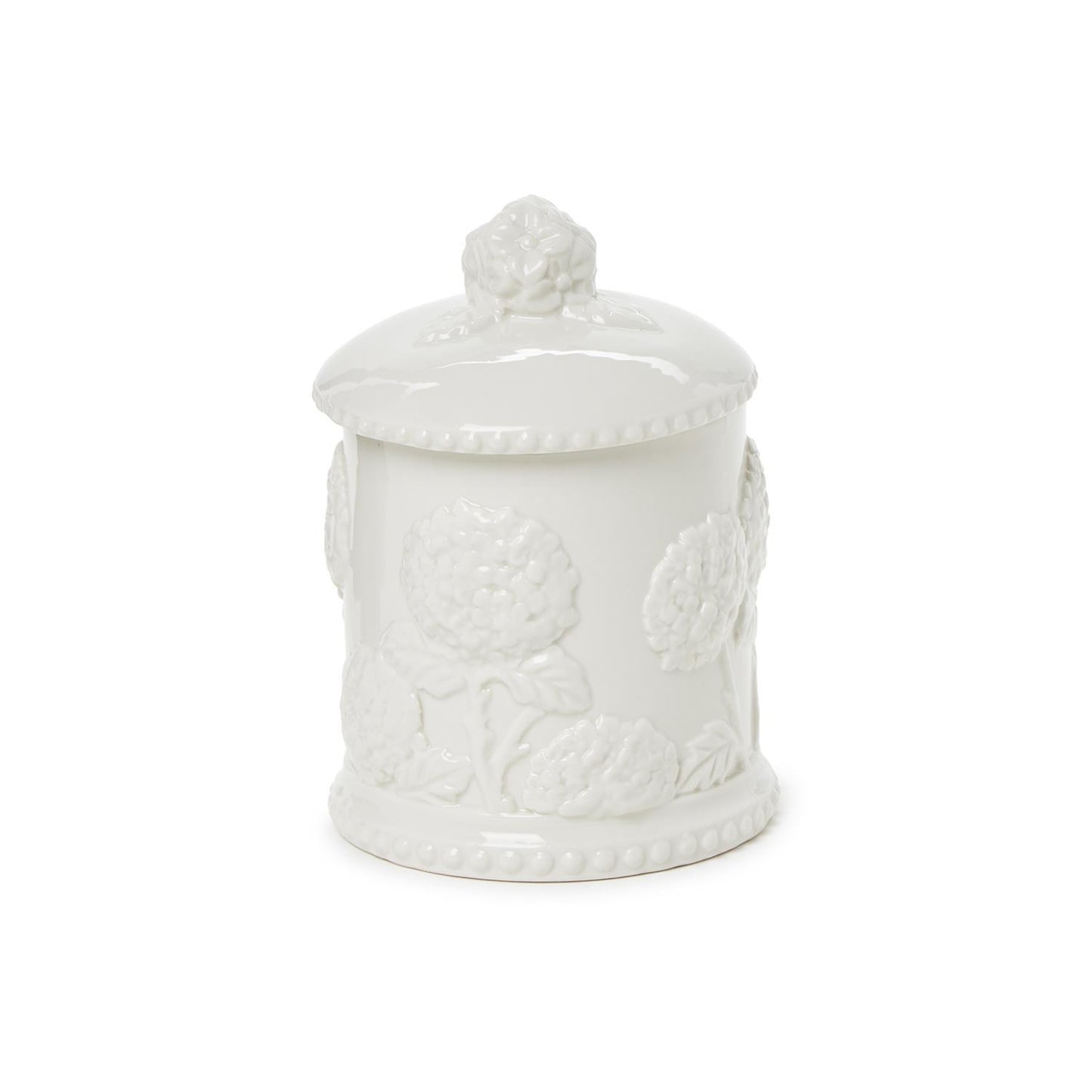 Hydrangea Relief Filled Candle with Fresh Blooms Scent in Gift Box