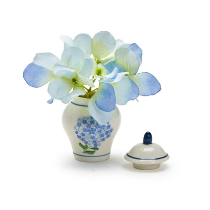 Hydrangea Ginger Jar w/20 Picks in Gift Box