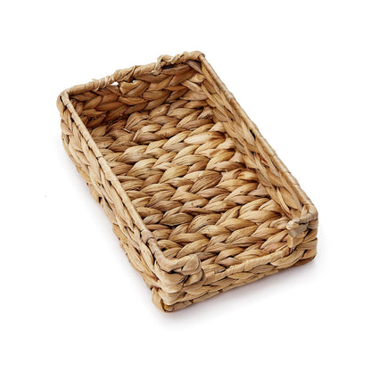 Hand-Crafted Fish Bone Weave Guest Napkin / Utensil Holder