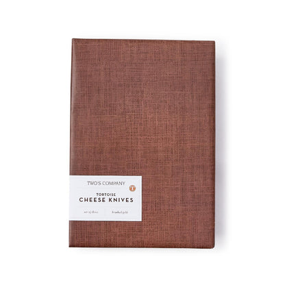 Tortoise Swirl Set of 3 Cheese Knives