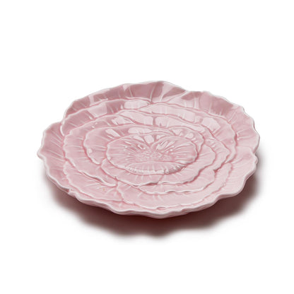 Pink Flower Tidbit Dish