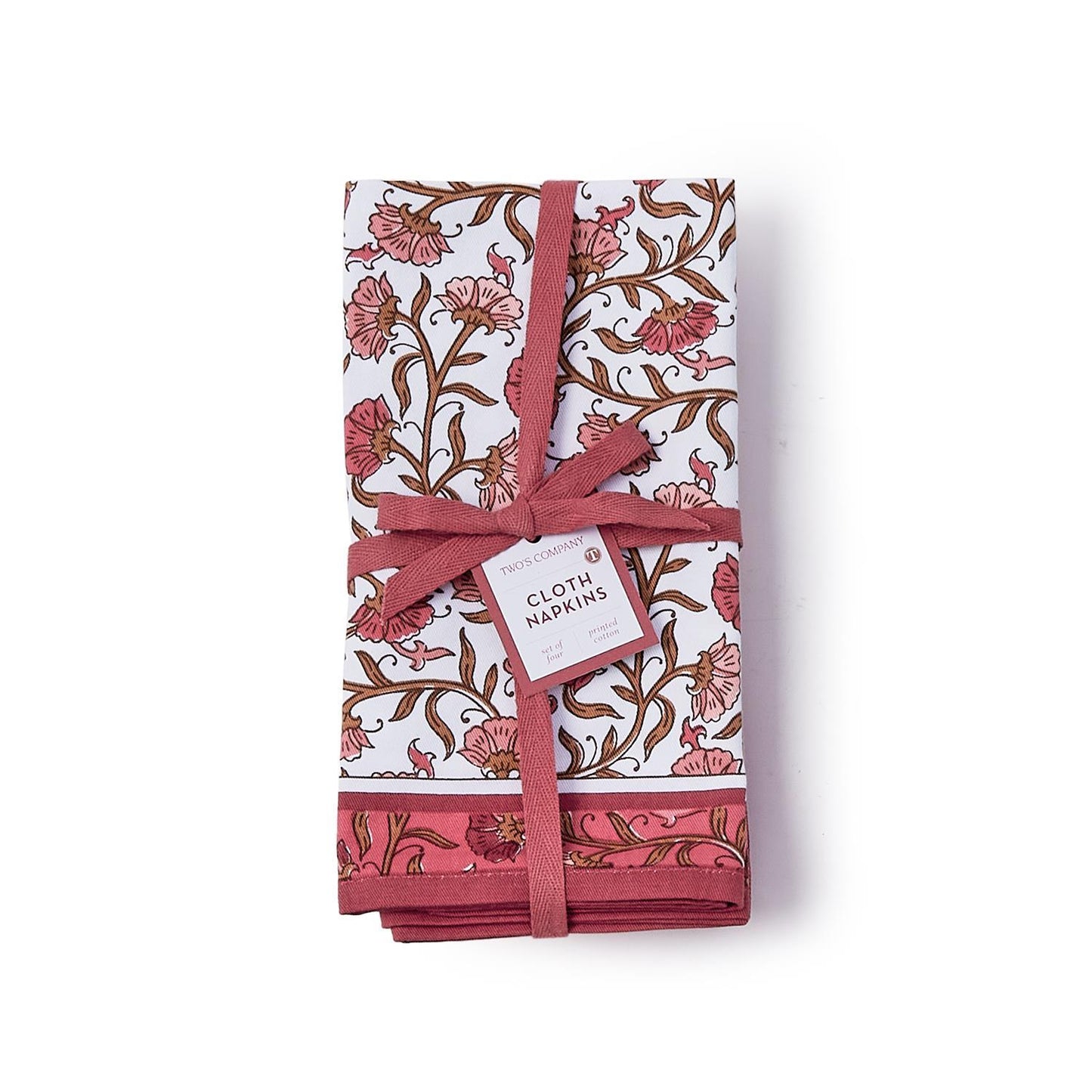 Set of 4, Autumn Blush Cloth Napkins