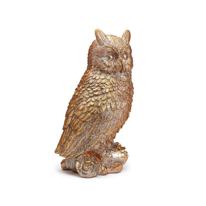 Enchanted Woods Golden Owl Decor Sculpture