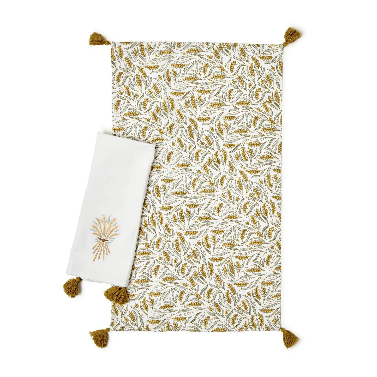 S/2 Golden Wheat Dish Towels