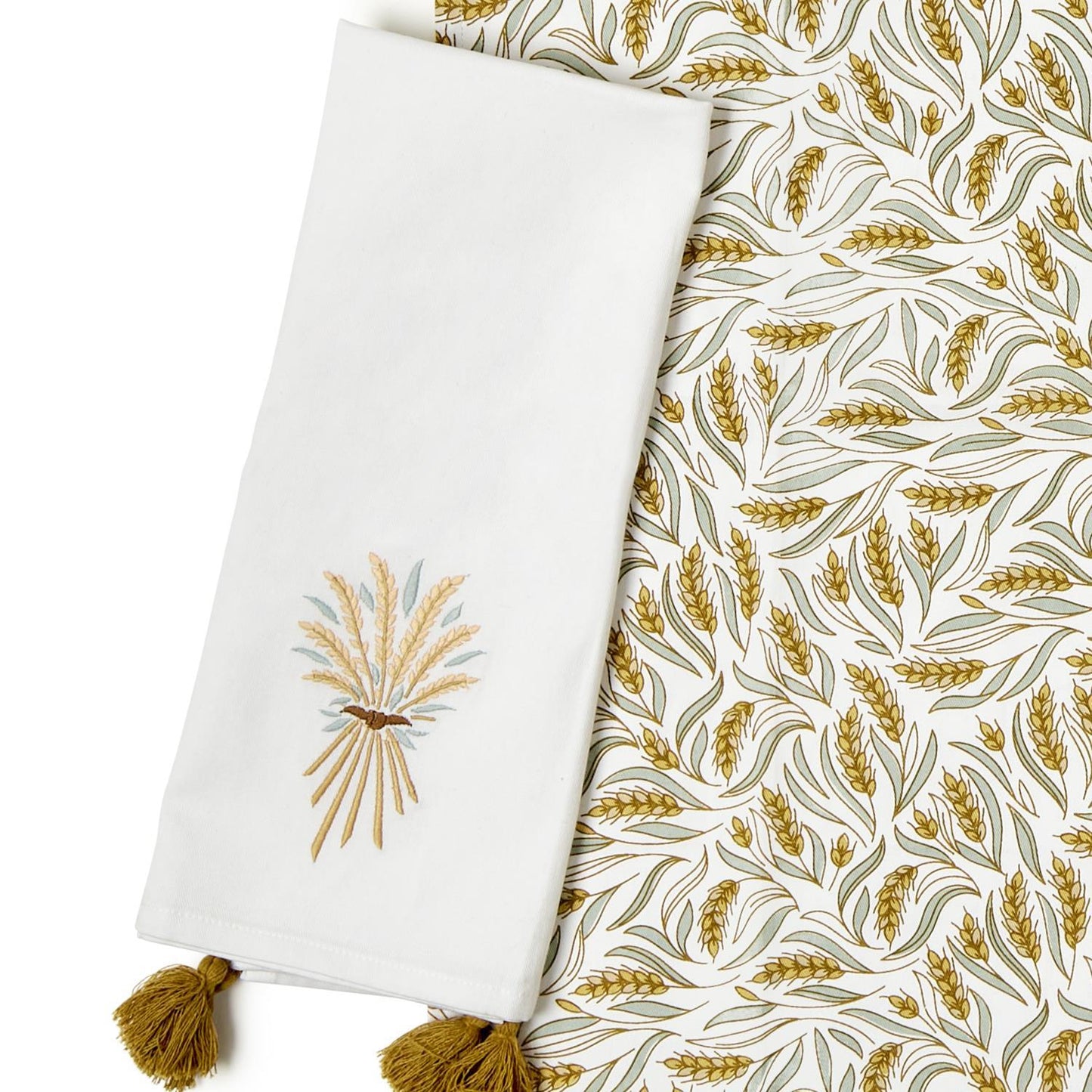 S/2 Golden Wheat Dish Towels