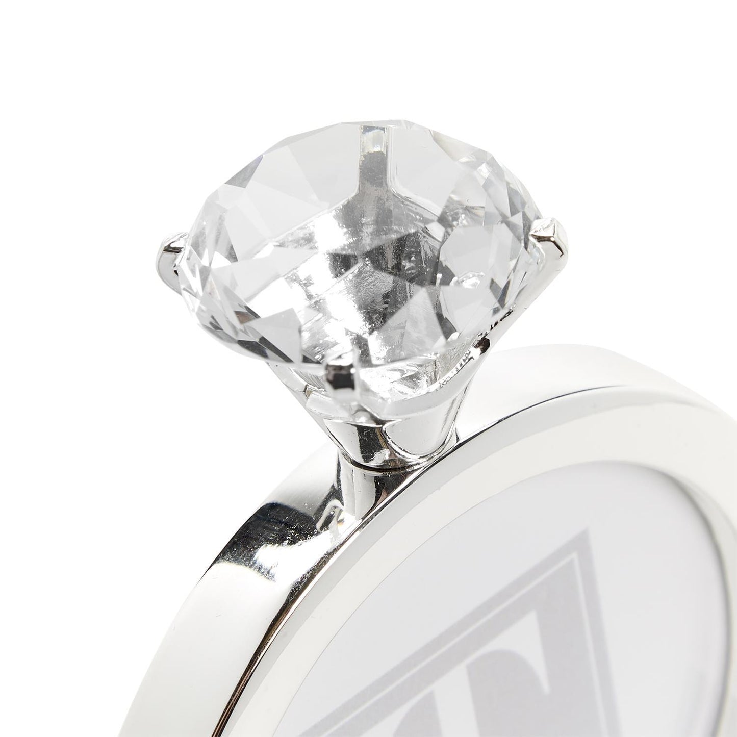 Clear Diamond Ring Photo Frame