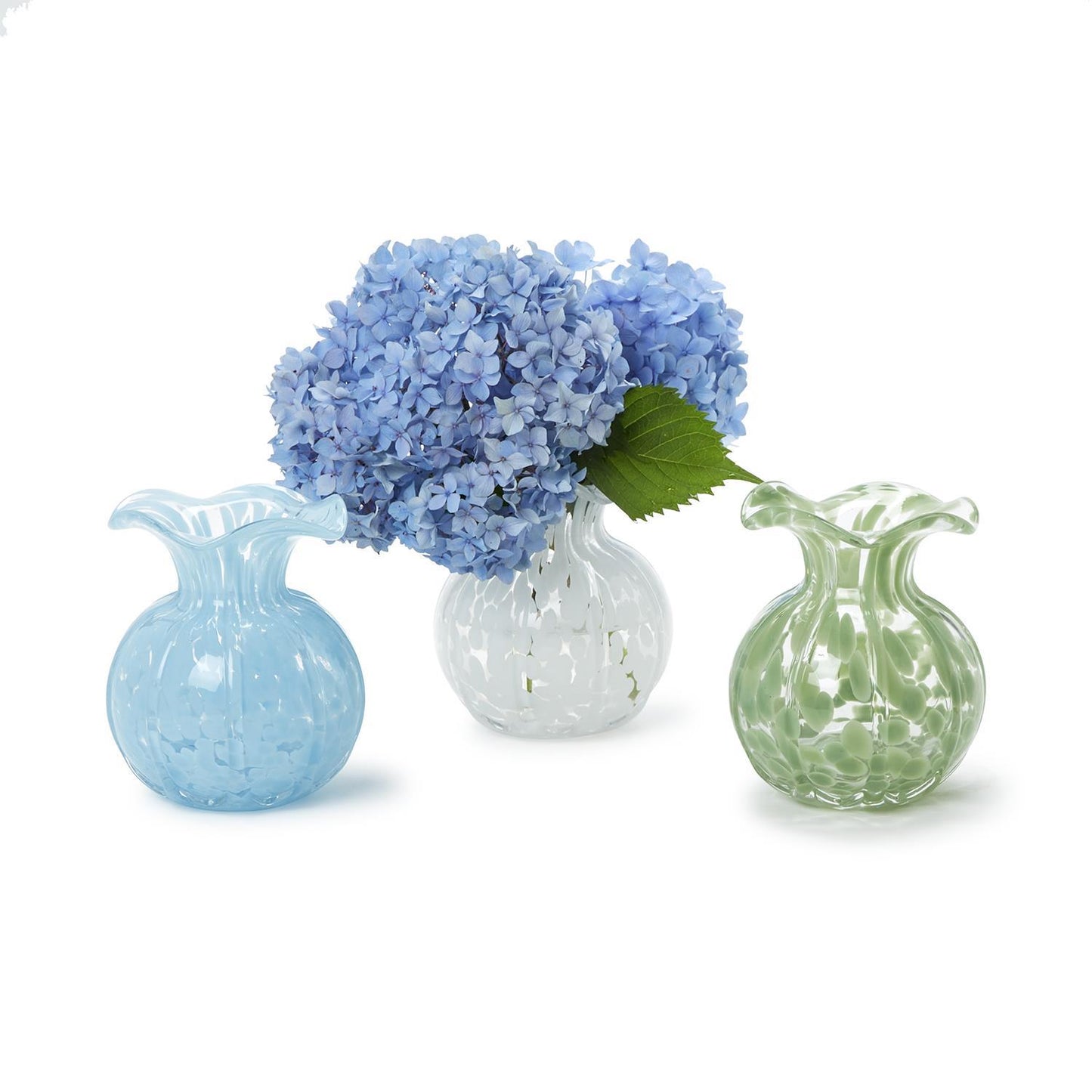 Ruffled Edge Spotted Vase (*Multiple Colors*)