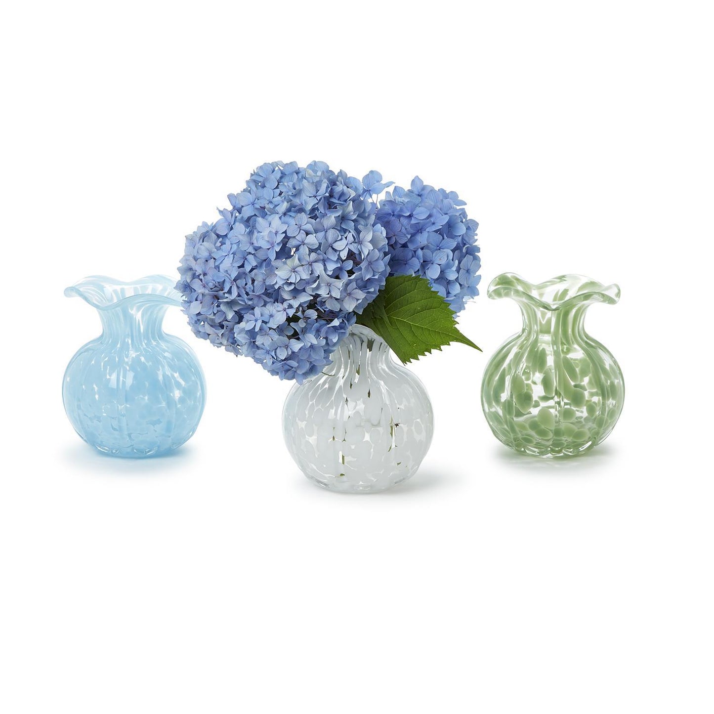 Ruffled Edge Spotted Vase (*Multiple Colors*)