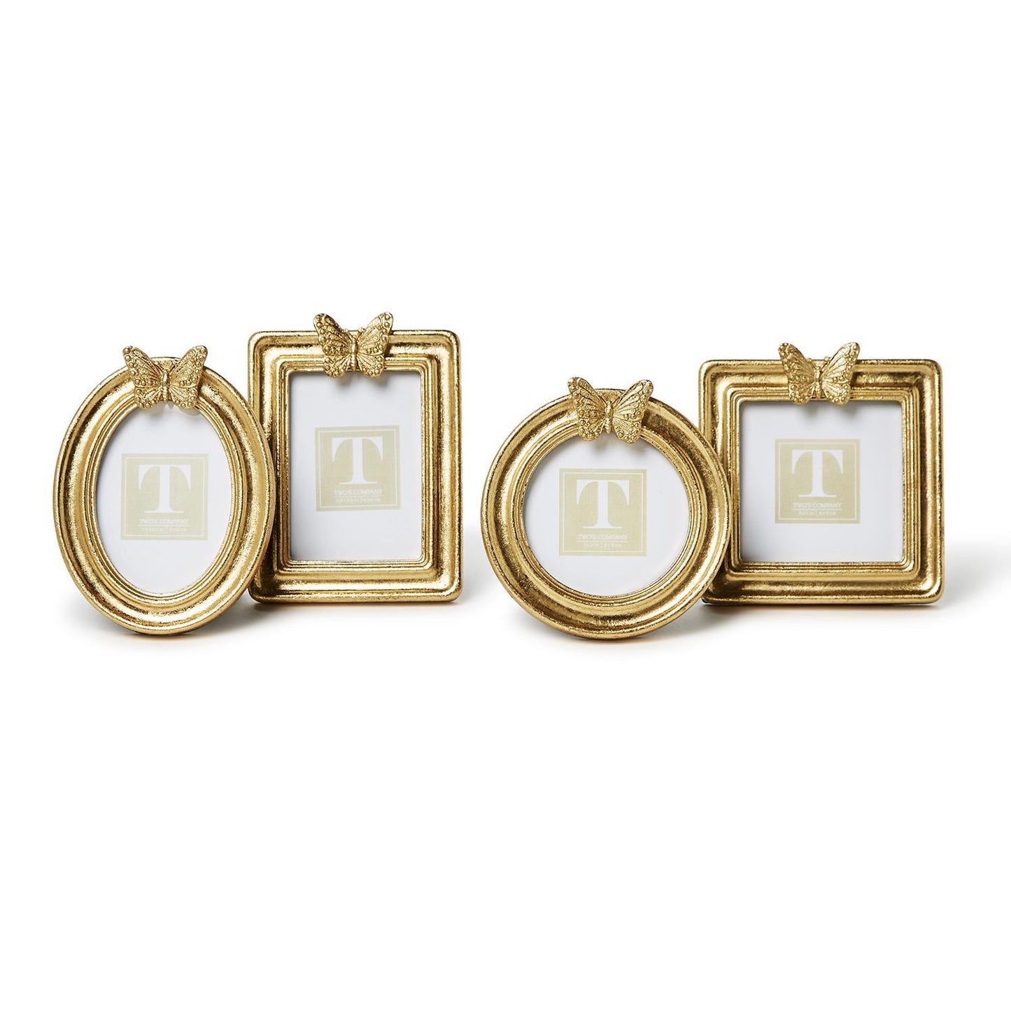 Golden Butterfly Gold Leaf Finish Photo Frames