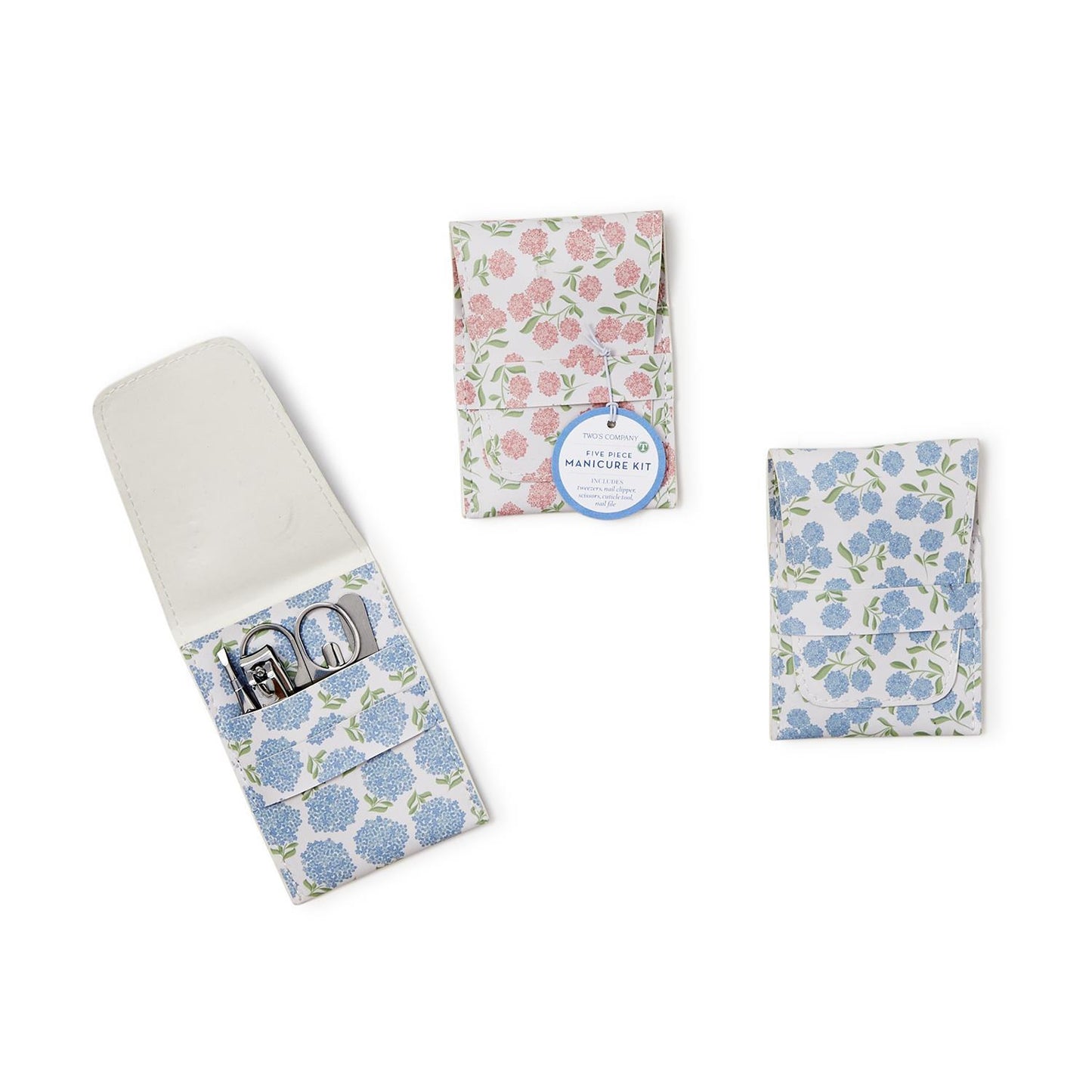 Hydrangea Print 5 Pc Manicure Kit