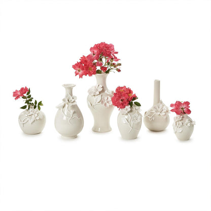Mini Vase with 3-D Sculpted Flowers
