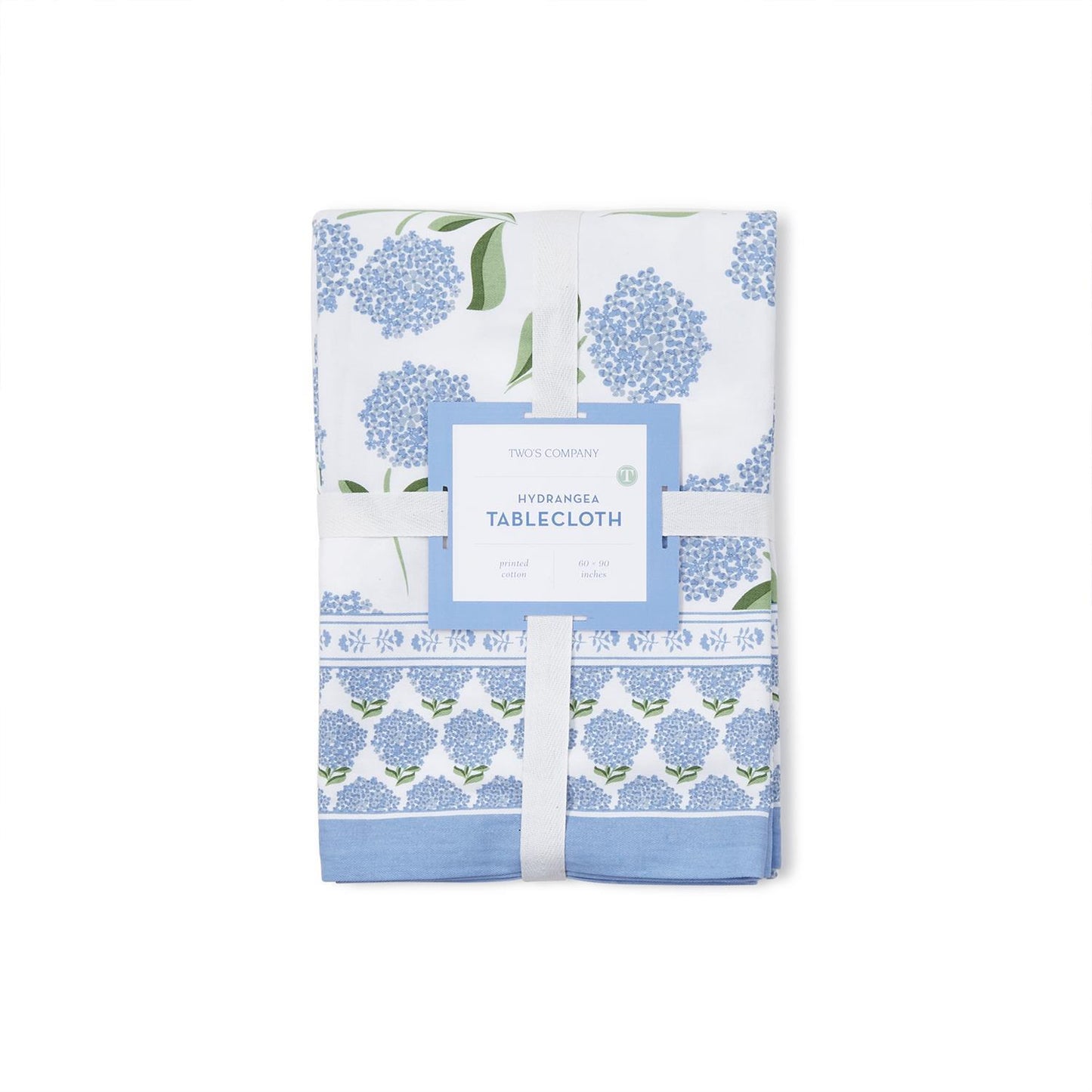 Hydrangea Block Print Design Tablecloths (*Two Different Sizes)