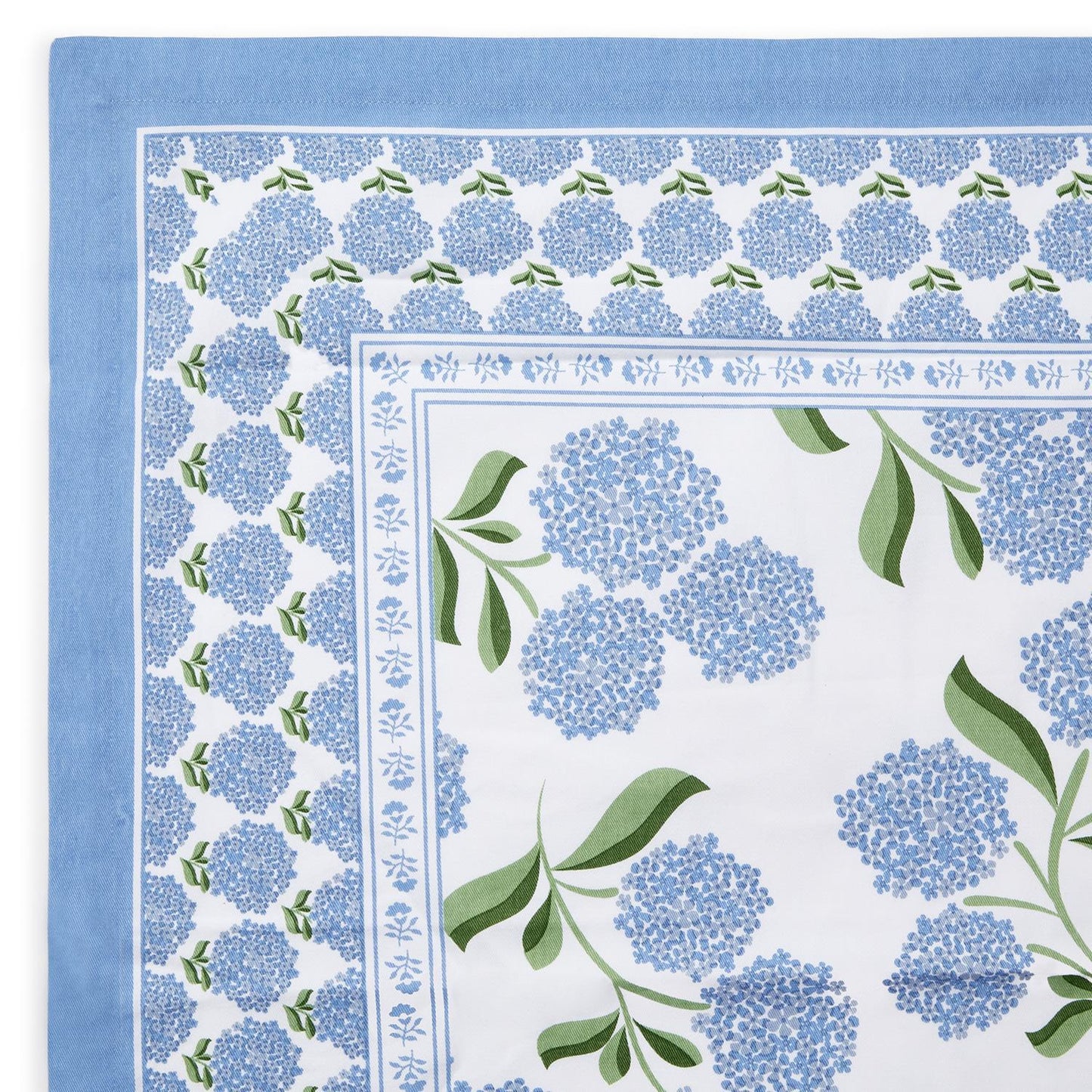 Hydrangea Block Print Design Tablecloths (*Two Different Sizes)