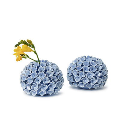 Hydrangea Flower Bud Vases / Taper Candle Holders