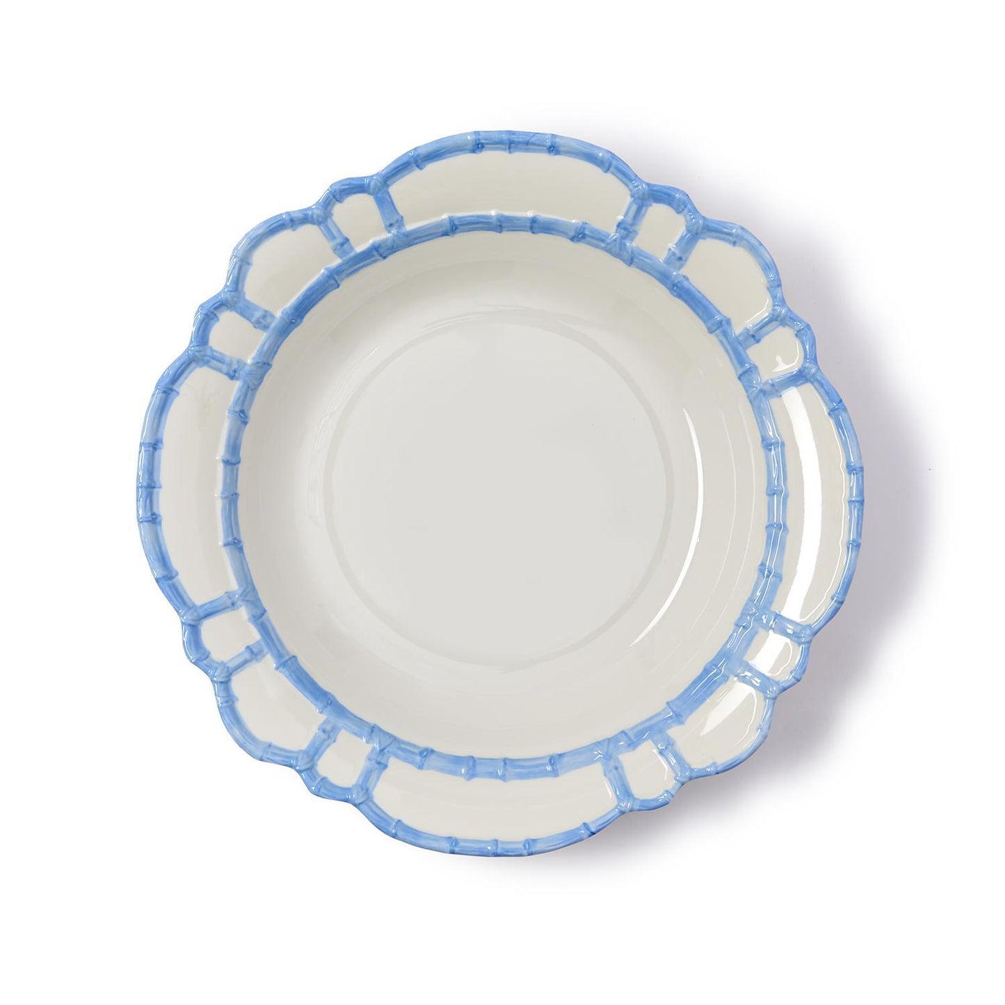 French Blue Bamboo Touch Melamine Bowl