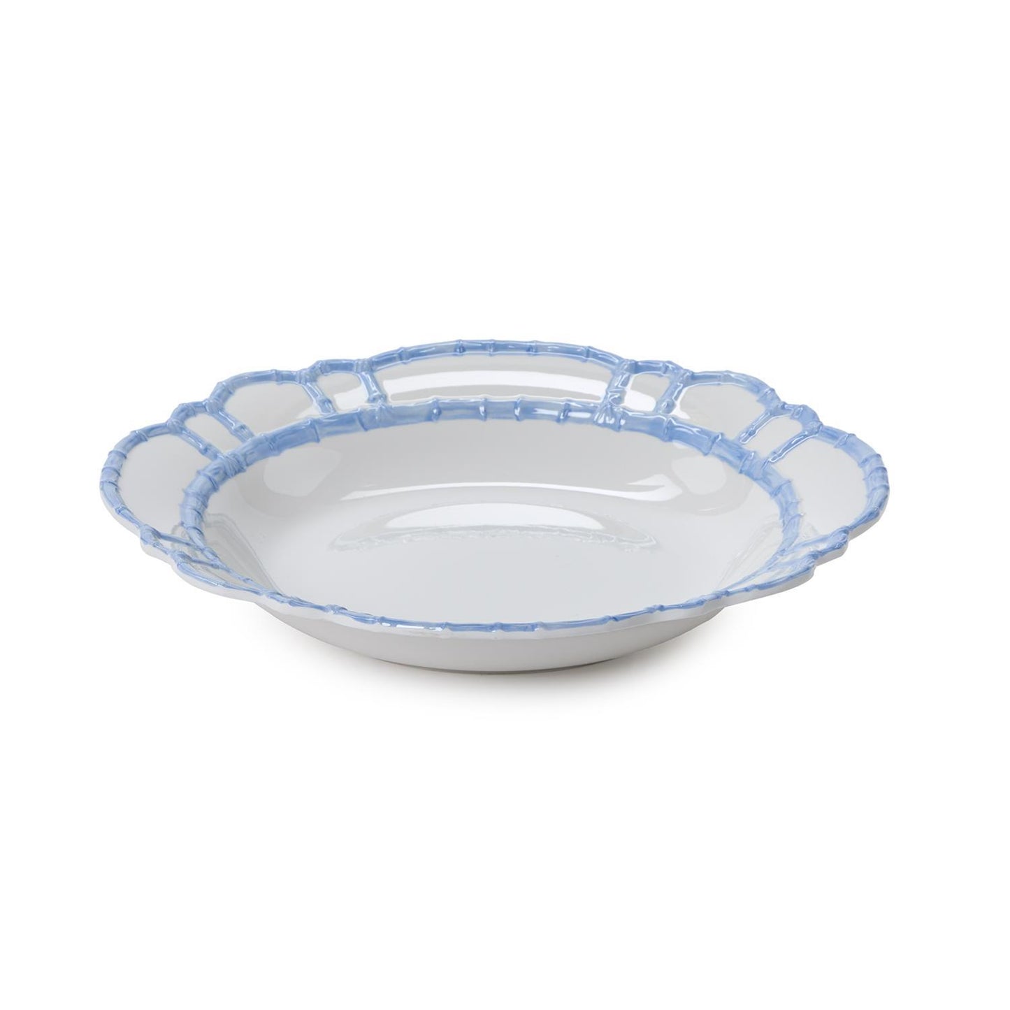 French Blue Bamboo Touch Melamine Bowl