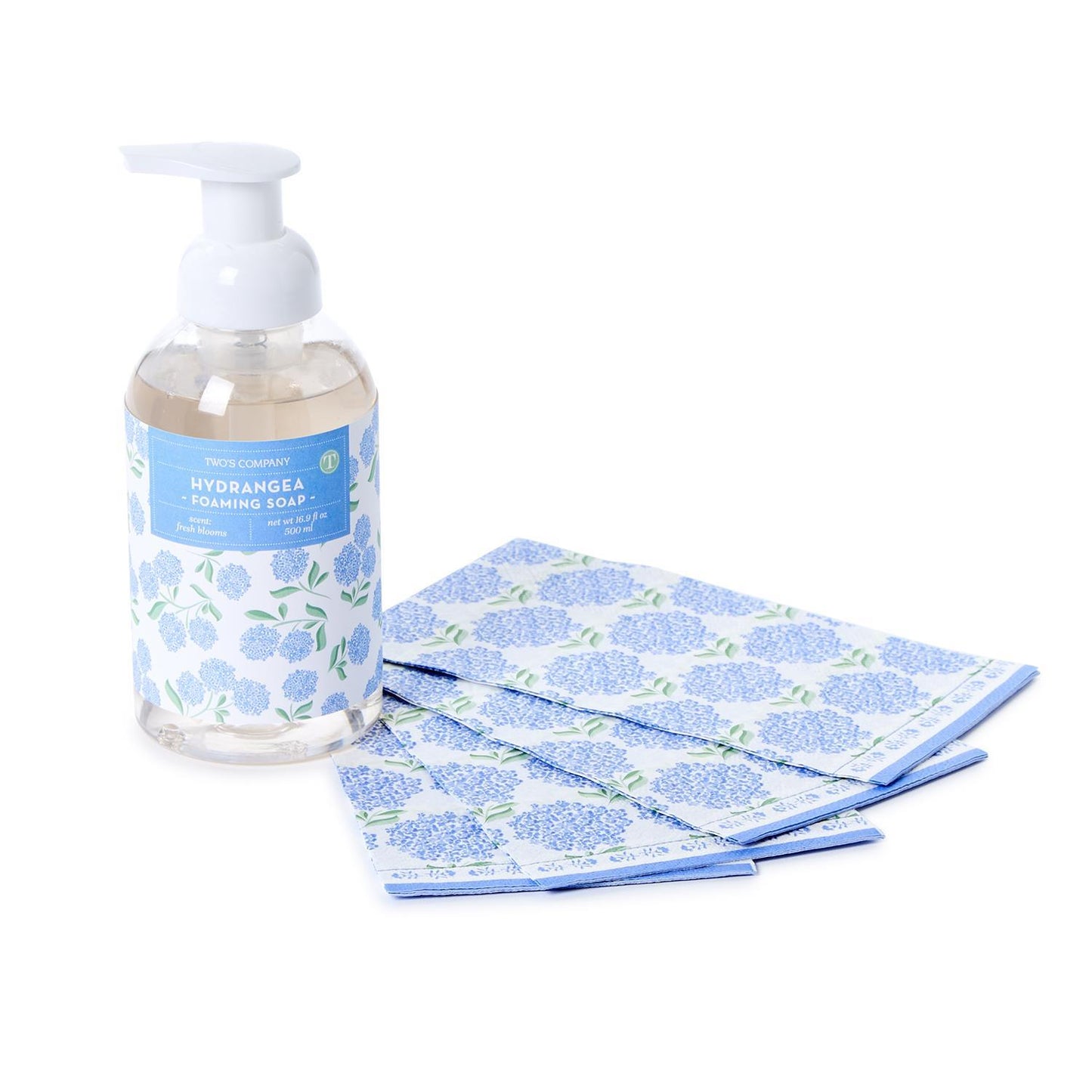 Hydrangea Foaming Soap w/20Pc Guest Towel