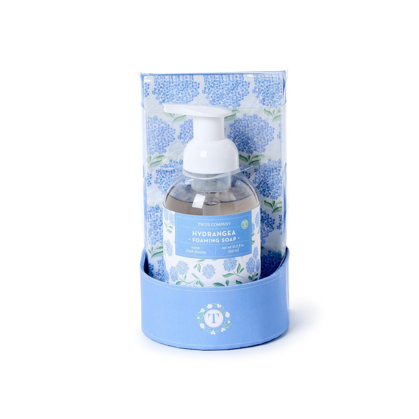 Hydrangea Foaming Soap w/20Pc Guest Towel