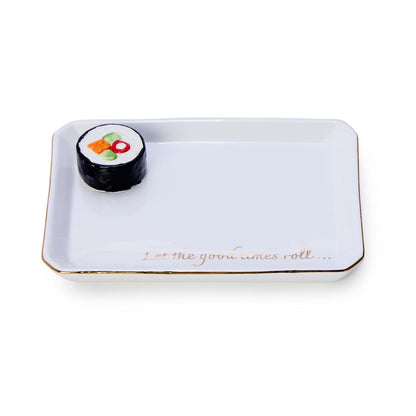 Iconic Eats Trinket / Desk Tray with Saying in Gift Box