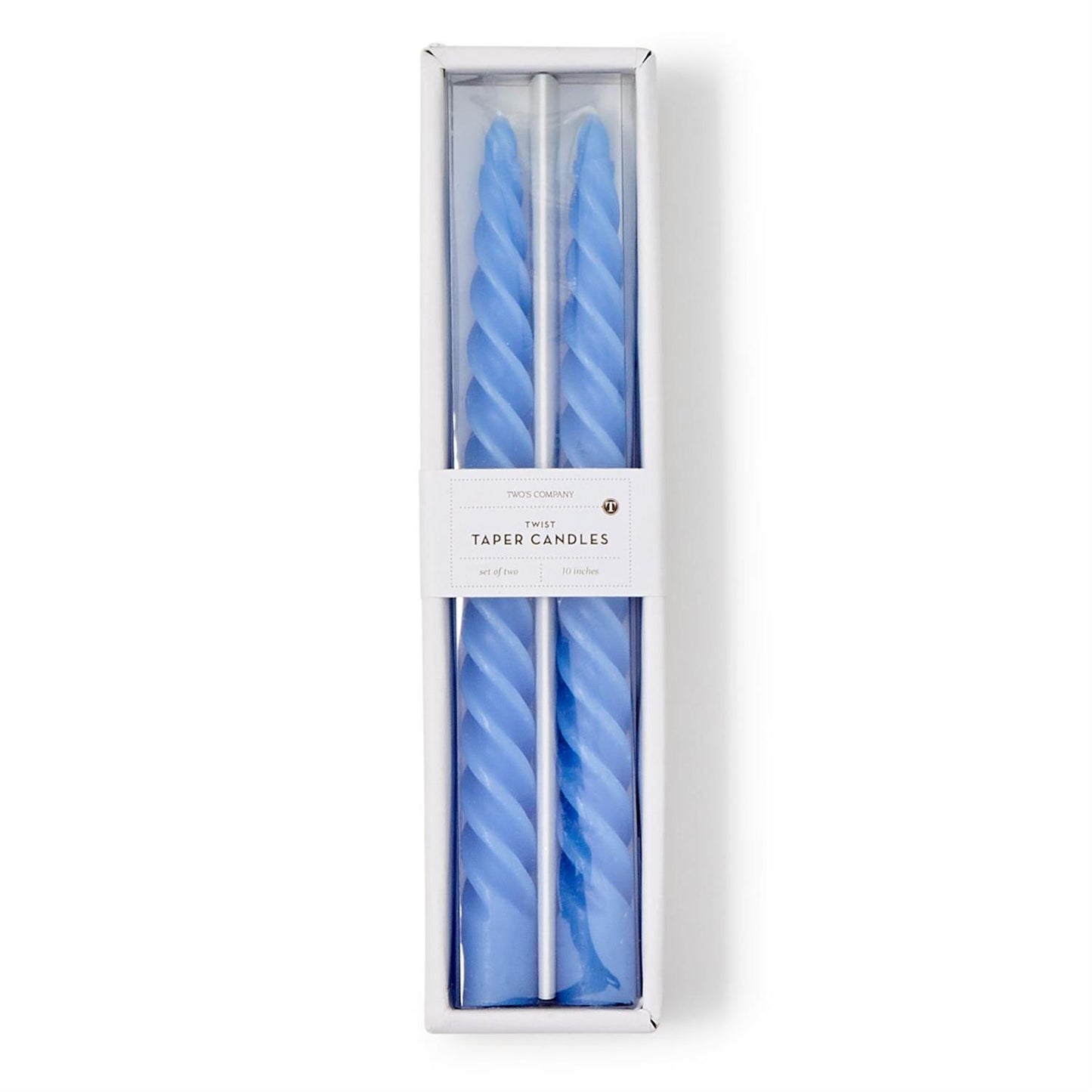 Twist Taper Candles, Set of 2 (*Multiple Colors*)