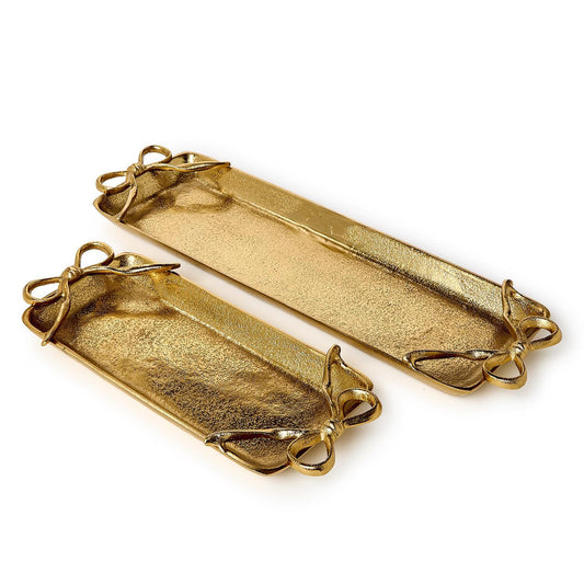 Gold Bows Serving Tray (* Two Sizes*)