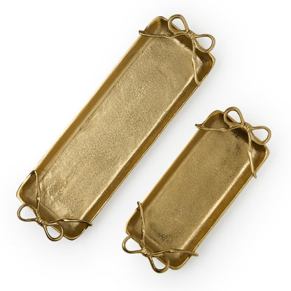 Gold Bows Serving Tray (* Two Sizes*)