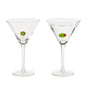 Martini Glass with Olive - Hand Blown Glass