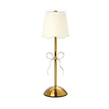 LED Portable Cordless Gold Bow Table Lamp in Gift Box
